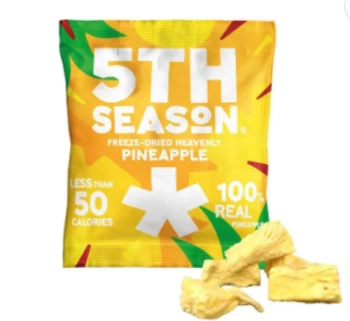 5th Season Freeze Dried Pineapple Bites - 12g x 6