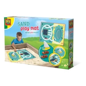 SES Creative - Childrens Water and Roads Sand Play Mat (Multi-colour)