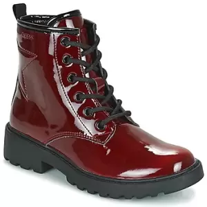 Geox CASEY Girls Childrens Mid Boots in Bordeaux - Sizes 10 kid,11 kid,11.5 kid,12 kid,13 kid,1 kid,1.5 kid,2.5