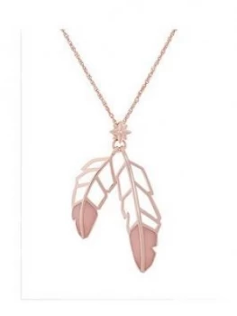 All We Are Feather Drop Pendant