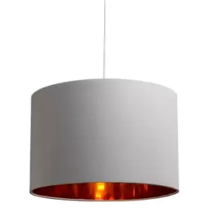 36cm Grey with Gold Insert Lampshade