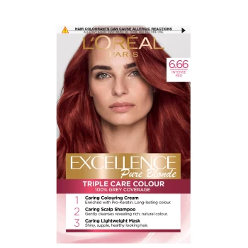 L'Oral Paris Excellence Crme Permanent Hair Dye (Various Shades) - 6.66 Intense Red