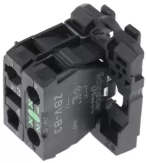 Schneider Electric Harmony XB5 Contact & Light Block - 1NO Green, 24 V ac/dc