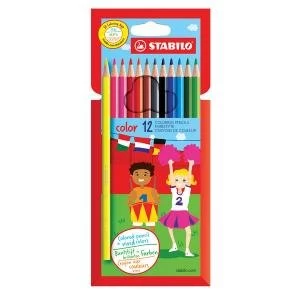 STABILO Color 12 Premium Colouring Pencils with Hexagonal Barrel Pack