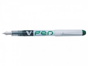 Pilot V-Pen Erasable Disposable Fountain Pen Green PK12