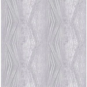 Boutique Vermeil Stripe Silver Decorative Wallpaper - 10m
