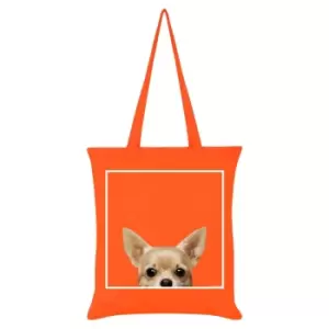 Inquisitive Creatures Chihuahua Tote Bag (One Size) (Orange)