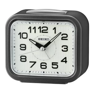 Seiko QHK050N Bell Alarm Clock with Snooze - Dark Metallic Grey