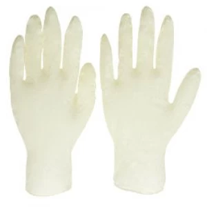 Bodyguards Gloves Disposable Latex Size L White 100 Pieces