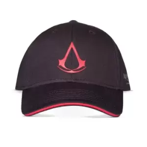 Assassins Creed Red Crest Logo Adjustable Cap, Black/Red (Ba761382Asc)