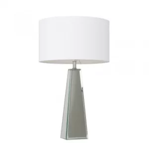 Carson XL Table Lamp with Large White Reni Shade