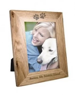 Personalised 6X4 Pet Print Wooden Photo Frame