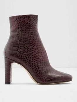 Aldo Torfiviel Ankle Boot - Dark Red, Dark Red, Size 7, Women