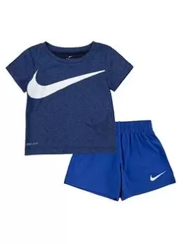 Boys, Nike NIKE INFANT BOYS NK DF DROPSETS SHORT SET, Royal Blue, Size 24 Months