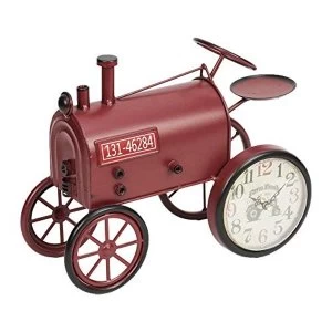 Hometime Mantel Clock Red Tractor