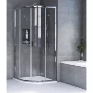 Aqualux KIT Edge8 Glass Quad Shower Enclosure - 900 x 2000 x 8mm