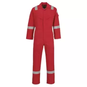 Biz Flame Mens Aberdeen Flame Resistant Coverall Red 54" 32"