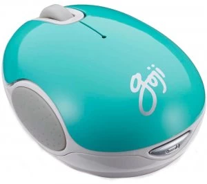 Goji GMWLTQ15 Wireless Blue Trace Mouse Turquoise