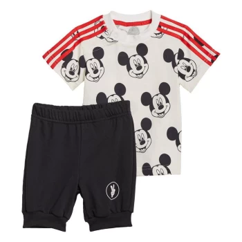 adidas Disney Mickey Mouse Summer Set Kids - White / Black / Vivid Red