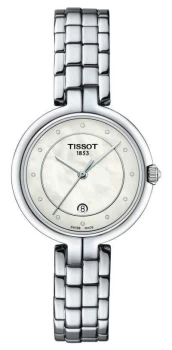 Tissot Flamingo Mother Of Pearl Dial Stainless Steel Watch