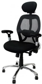 Ergonomic 24 Hour High Back Mesh Chair Black