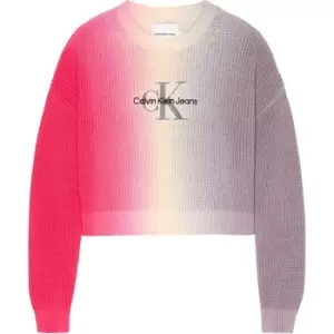 Calvin Klein Jeans Monogram Gradient Sweater - Brown
