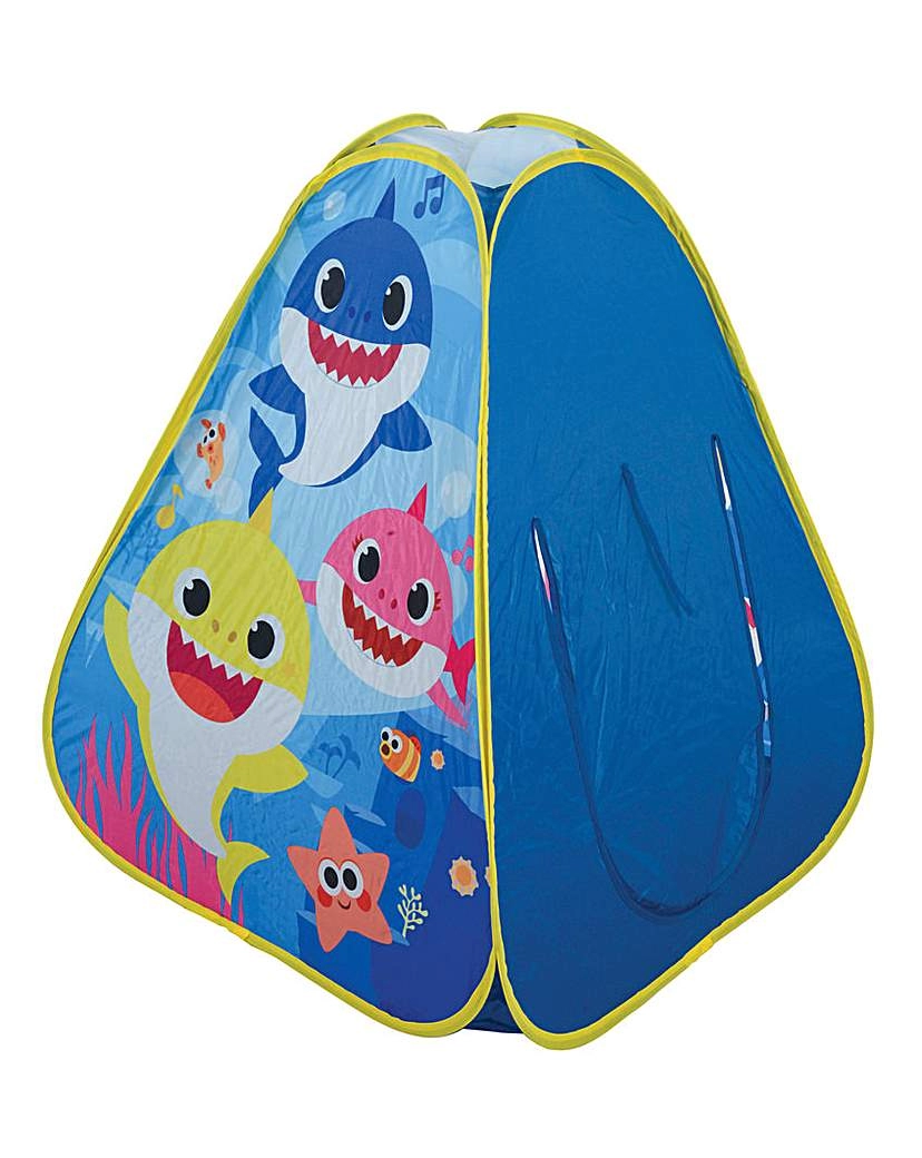 Baby Shark Pop-up Tent Polyester - wilko