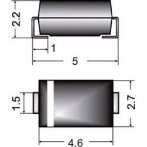 Zener diode Z1SMA22 Enclosure type semiconductors DO 214AC Semikron