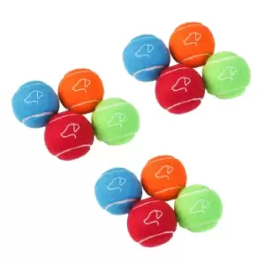 Zoon Pooch 6.5cm Squeaky Tennis Balls - 12 Pack
