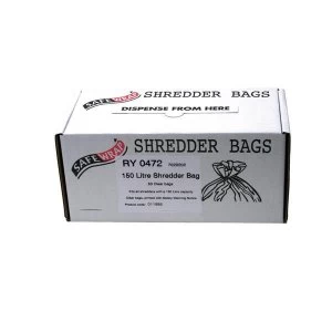 Robinson Young Safewrap Shredder Bags 150 Litre Pack of 50