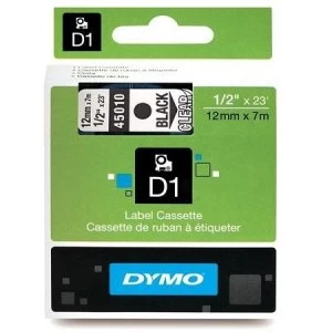 Dymo 45806 Black On Blue Label Tape 19mm x 7m