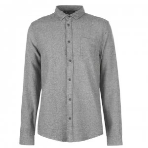 Label Lab Label Sarge Two Tone Brushed Twill Shirt - Grey