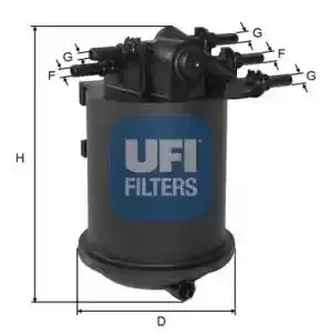 UFI 24.086.00 Fuel Filter