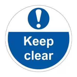 'keep Clear' Floor Graphic (400mm Dia)