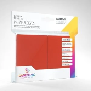 Gamegenic Prime Red - 100 Sleeves