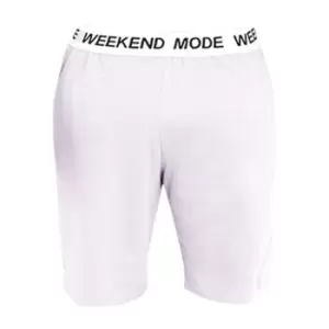 Brave Soul Mens Weekend Mode Jersey Lounge Shorts (S) (Lilac)