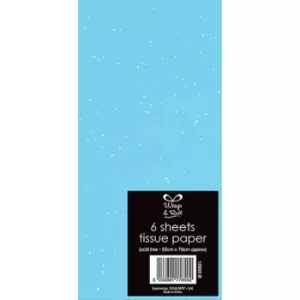6 Glitter Tissue Turquoise