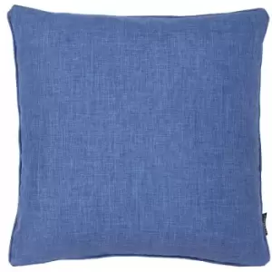 Riva Paoletti - Eclipse Textured Weave Piped Cushion Cover, Denim, 45 x 45 Cm