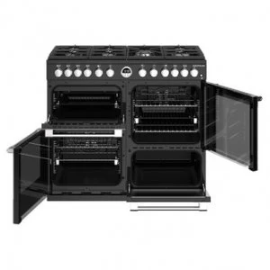 Stoves 444444491 Sterling S1000DF 100cm Dual Fuel Range Cooker in Blac