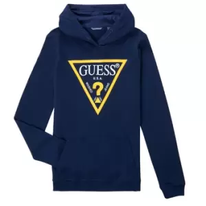 Guess CAMILA boys's Childrens sweatshirt in Blue. Sizes available:8 ans,10 ans,12 ans,14 ans,16 ans