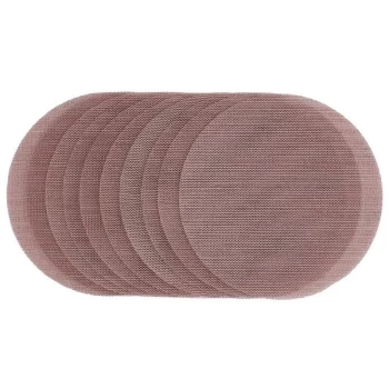 62988 Mesh Sanding Discs, 150mm, 240 Grit (10 Pack) - Draper