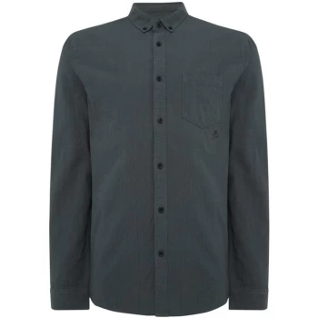 Label Lab Curran Crinkle Plain Shirt - Khaki
