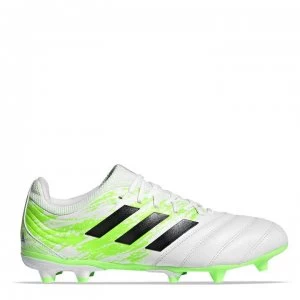 adidas Copa 20.3 Football Boots Firm Ground - White/Blk/Green