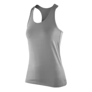 Spiro Womens/Ladies Impact Softex Sleeveless Fitness Vest Top (XL) (Cloudy Grey)