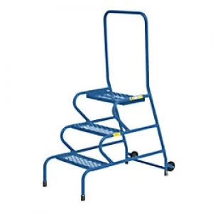 FORT Ladder 3 Steps Blue Capacity: 150 kg