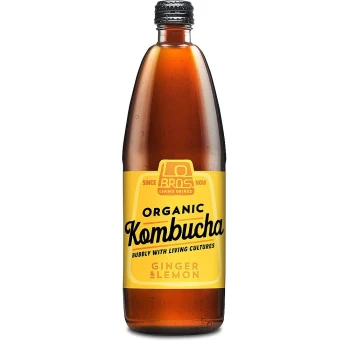 Lo Bros Living Drinks Kombucha Lemon & Ginger 750ml