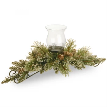 National Tree Company Glittery Bristle Centrepiece - Single Candle