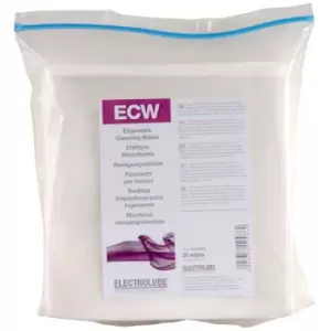 Electrolube ECW025 Engineers Cleaning Wipes Pack Of 25