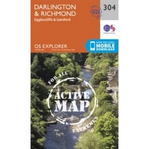 Darlington and Richmond by Ordnance Survey (Sheet map, folded, 2015)
