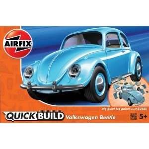 Blue VW Beetle Airfix Quick Build Model Kit